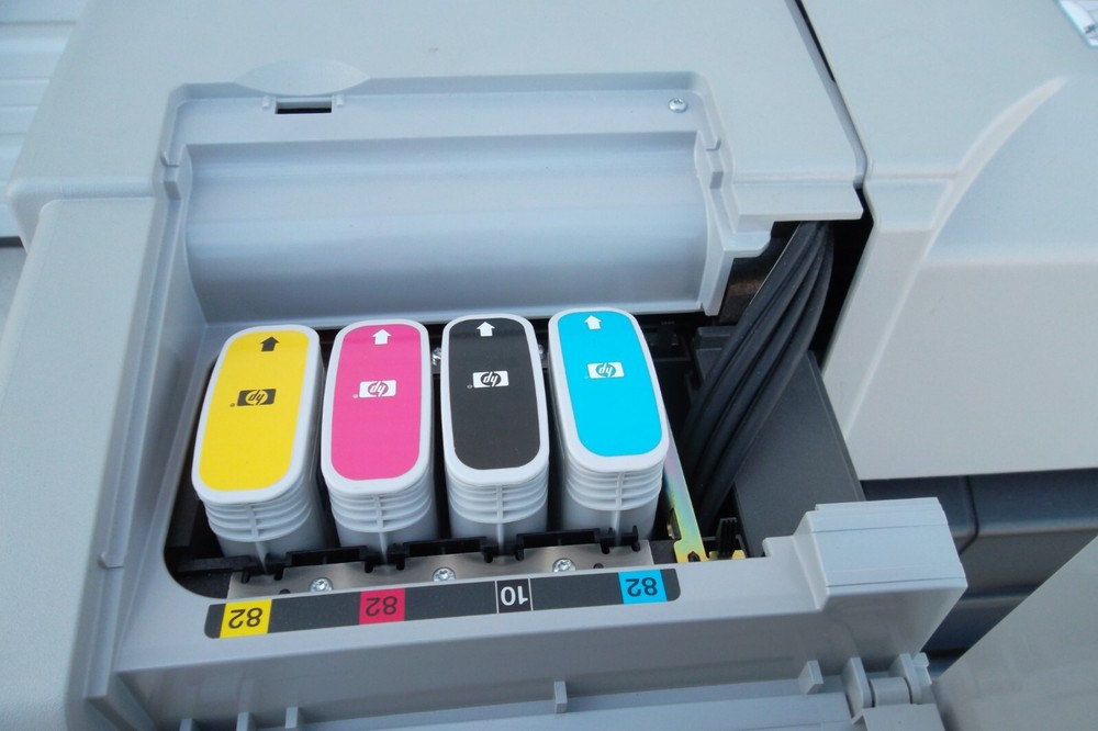 HP DesignJet 500ps Plotter 42" Roll Color Printer Wide Inkjet USB Network C7770C