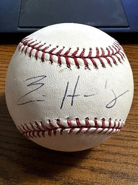 ERIC HURLEY SIGNED AUTOGRAPHED OML BASEBALL!  Rangers!