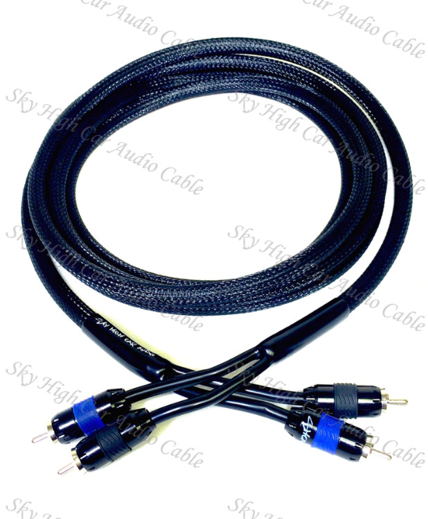 SKY HIGH CAR AUDIO 20FT PREMIUM 2 CHANNEL RCA'S