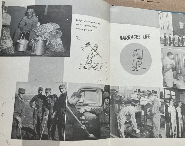 Parks Air Force Base 1955 Yearbook Dublin CA Flights 231 thru 238 Basic Training
