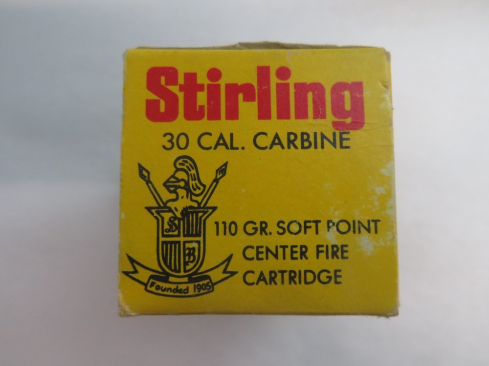 Stirling 30 Caliber Carbine Empty Ammo Box