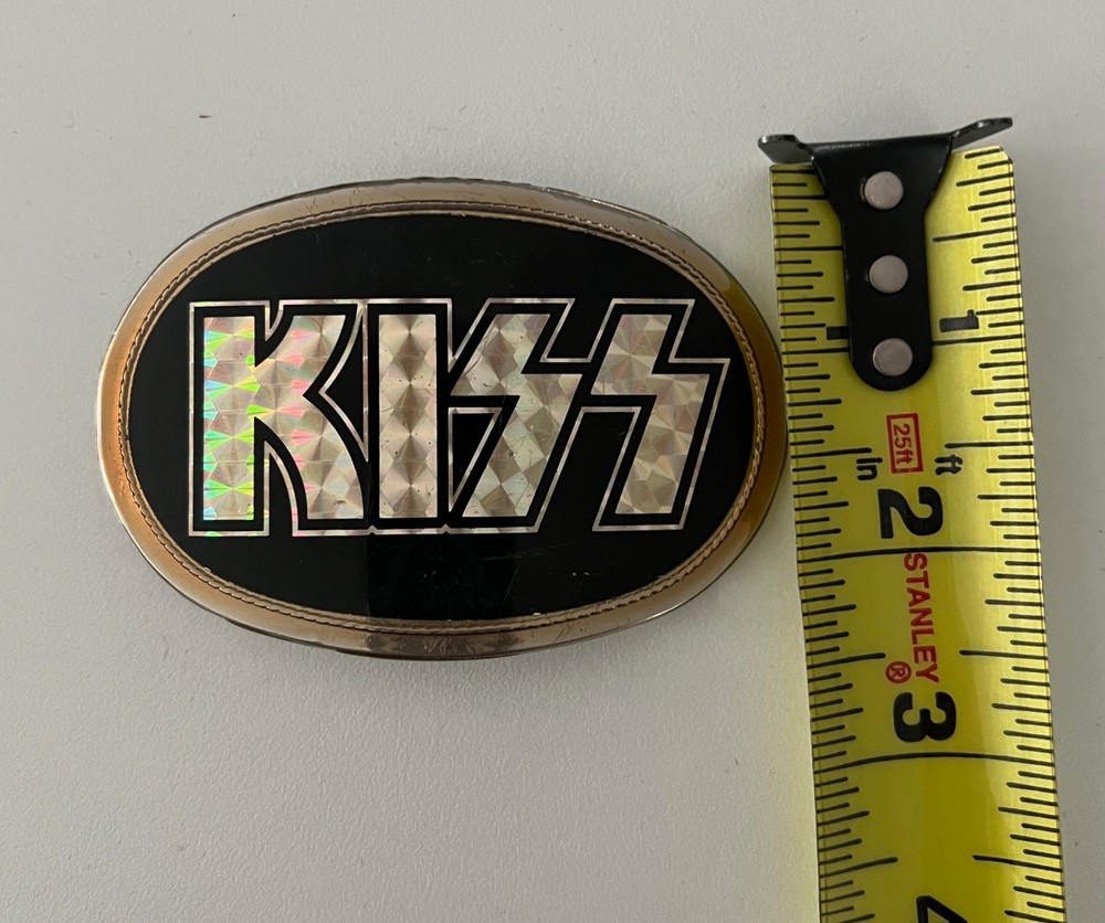 VTG 1977 KISS Logo Pacifica Prism Belt Buckle
