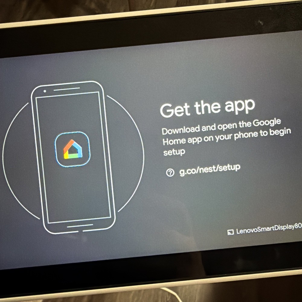 Lenovo 8" Smart Display (Model SD‑8501F) – Google Assistant For Local