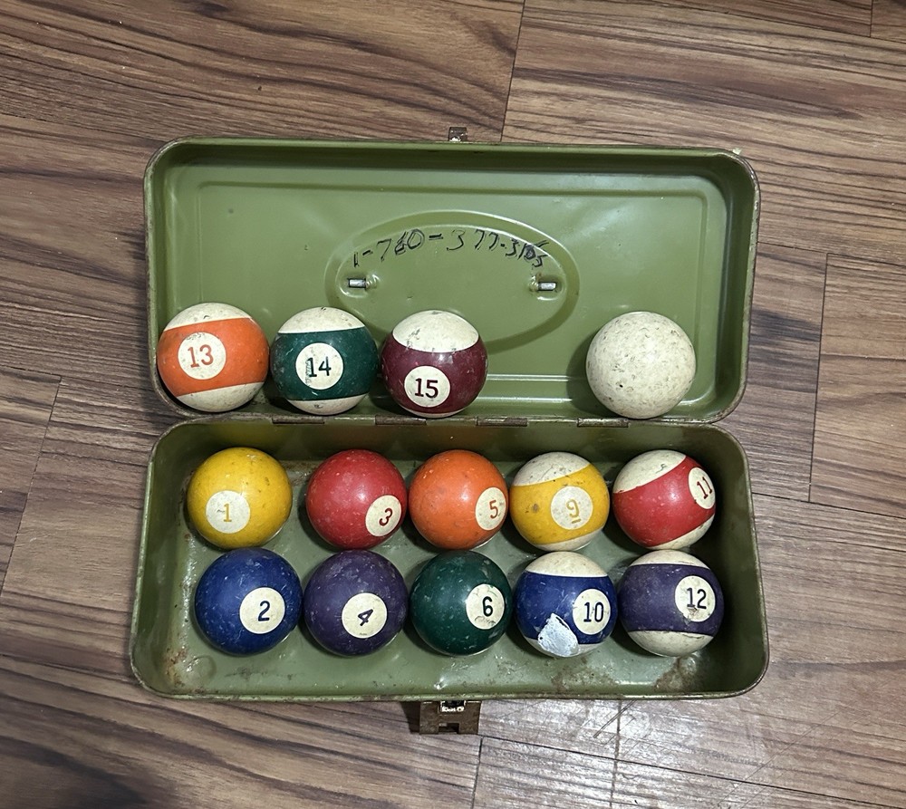 Vintage 1960’s Era Billiard Pool Balls