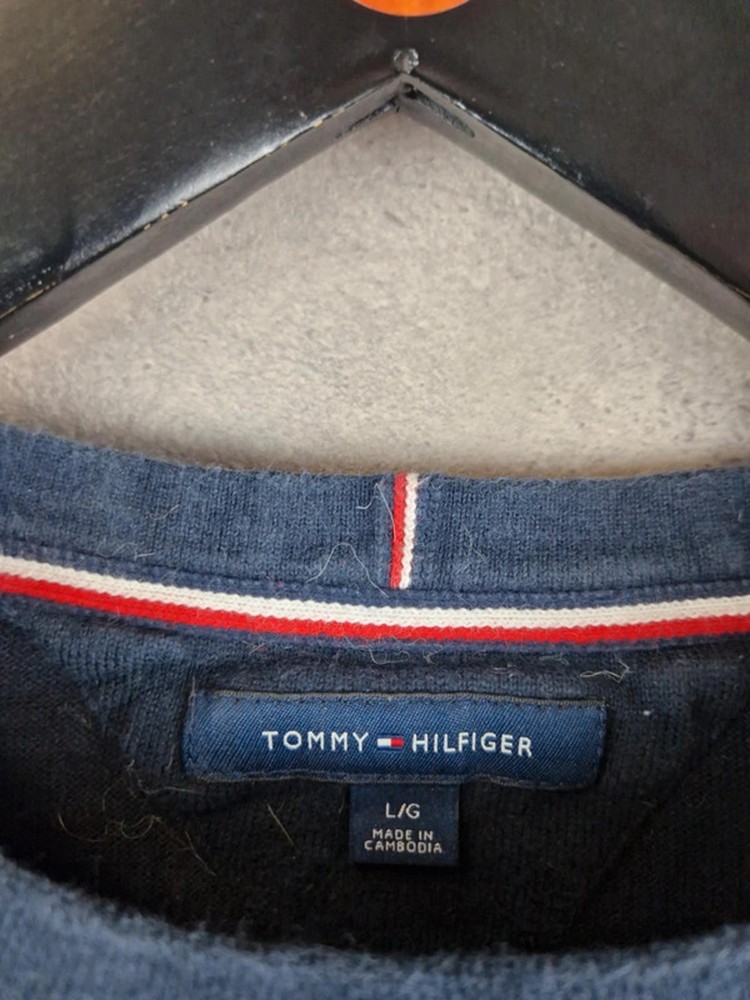 Tommy Hilfiger Jumper Large crew Neck Pullover colourblock casual
