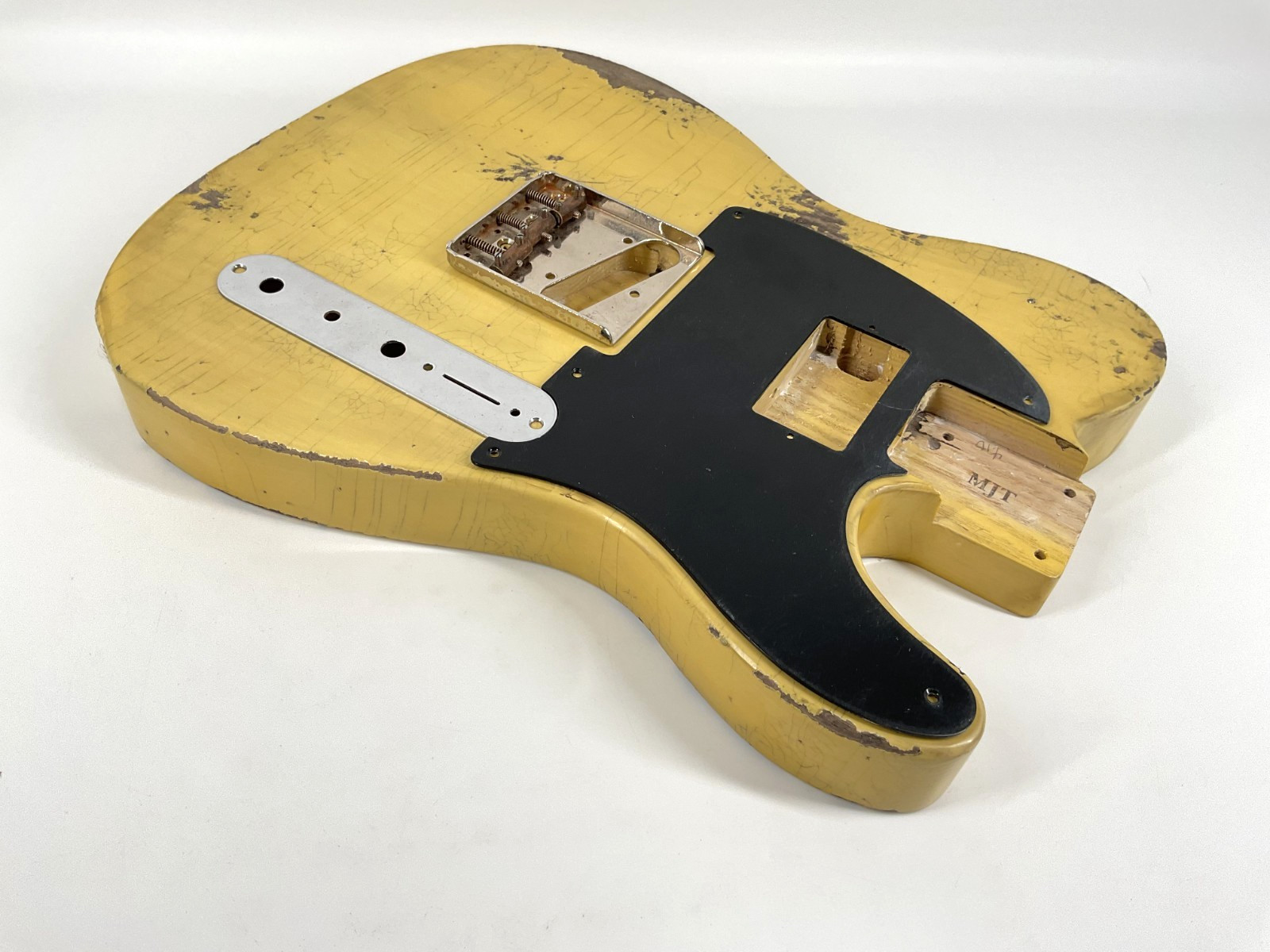 MJT Official Custom Vintage Aged Nitro Guitar Body Mark Jenny VTT Butterscotch