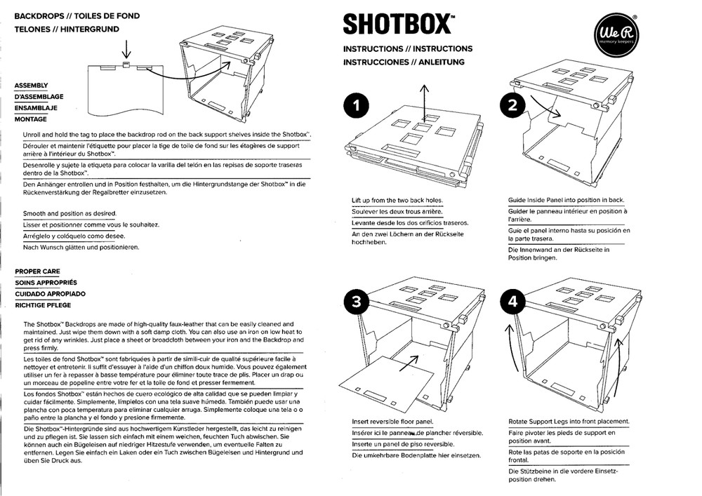 Shotbox Portable Photo Studio Light Box Open Box w/ US Adapter Tested