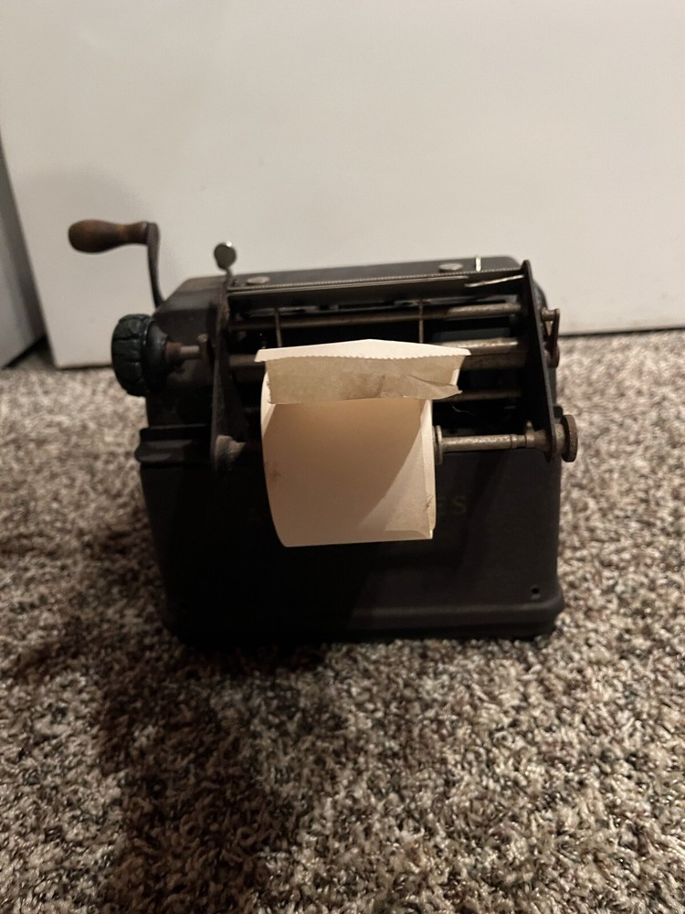Vintage Allen Wales Desk Model Adding Machine.