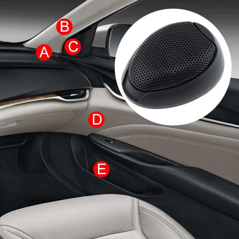 Universal 2pcs Dome Tweeters for Car Audio System for Flush or Surface Mount