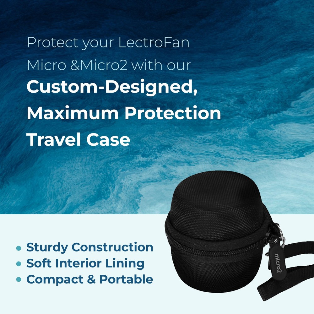 Adaptive Sound Technologies Carrying Case for LectroFan Micro & Micro2 Black