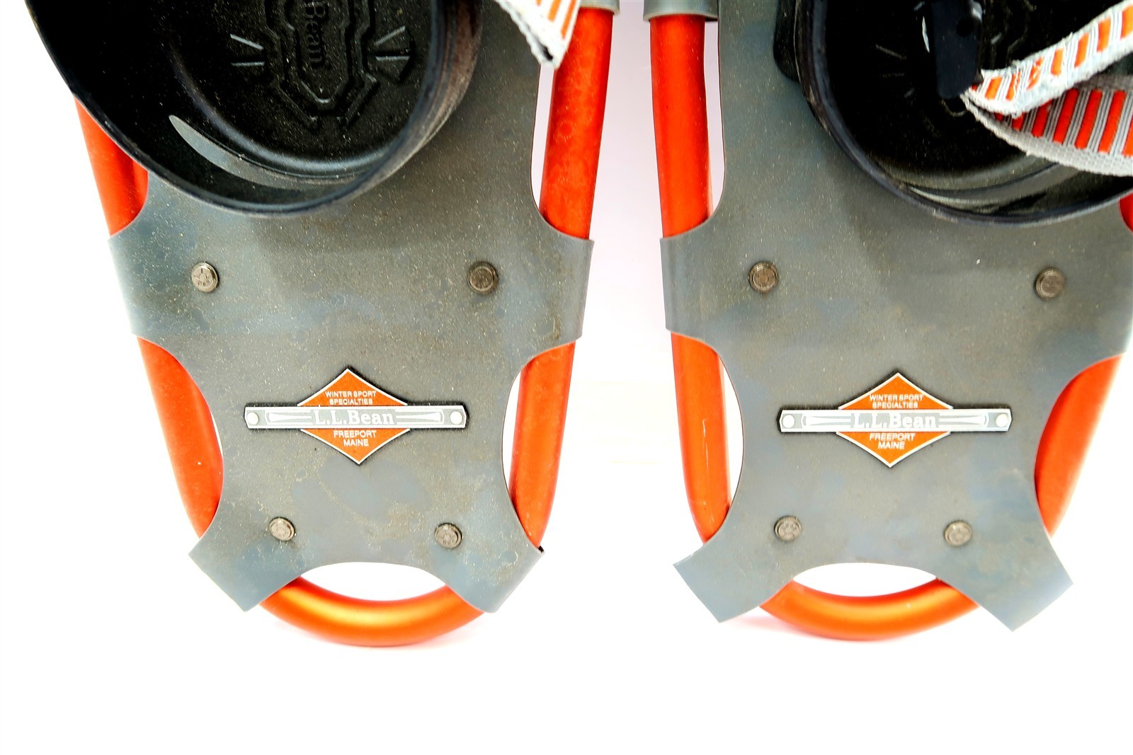 LL BEAN WINTER WALKER 26 Snowshoes Orange and Gray ~ Nice Condition