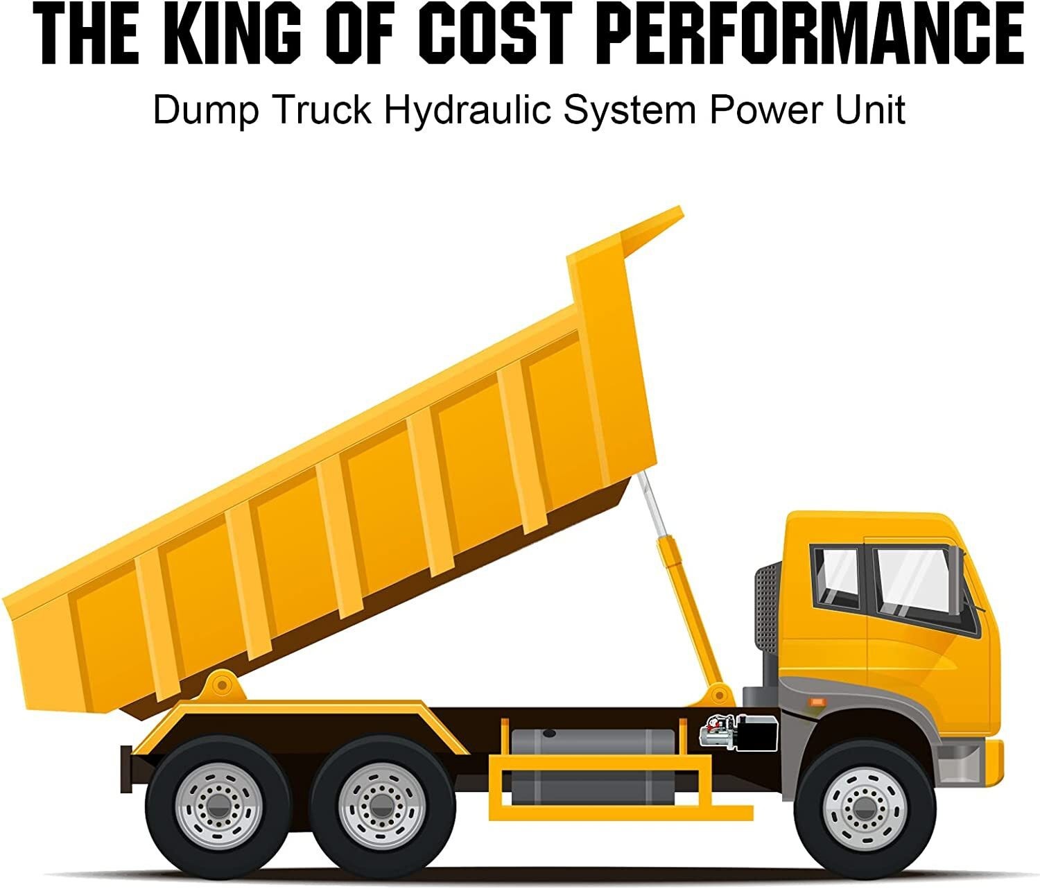Double Acting Hydraulic Pump Dump Trailer 8 Quart 12V DC Unit Pack Power Unit