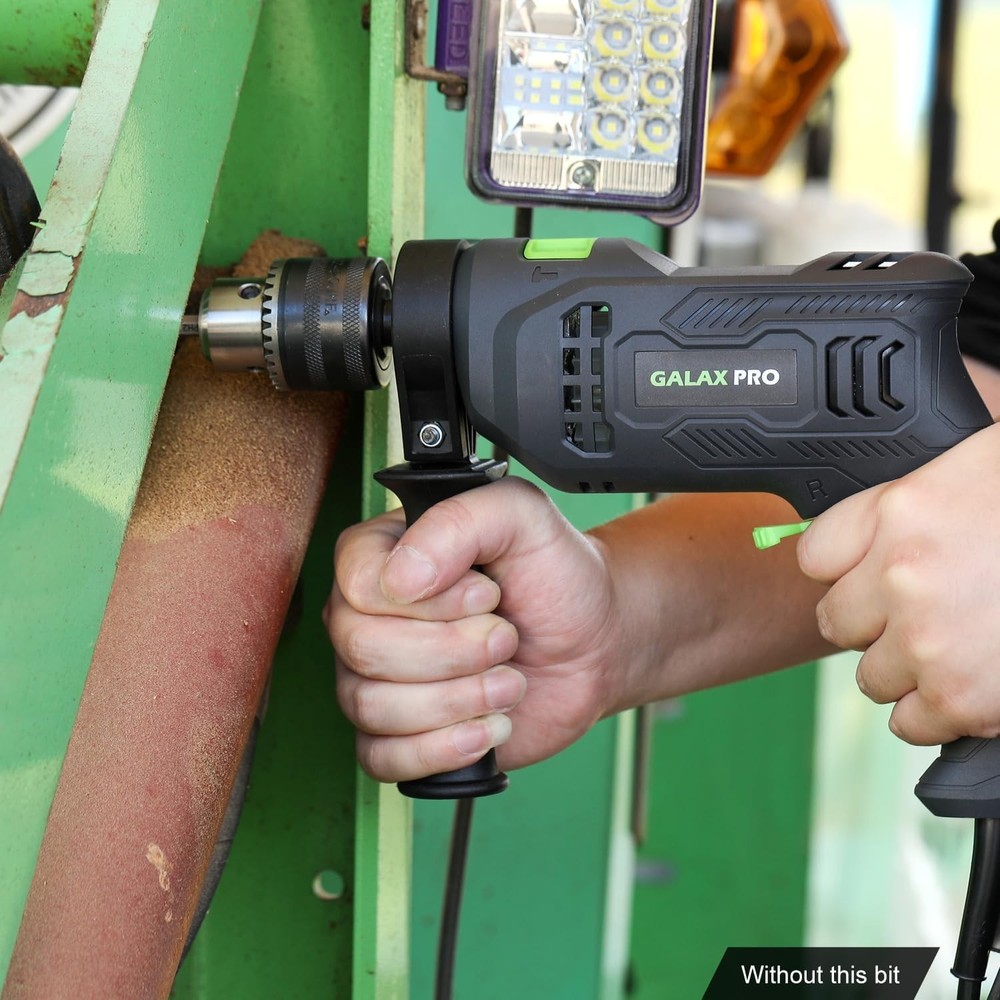 Dual-Function Hammer & Drill with 5pcs Bit