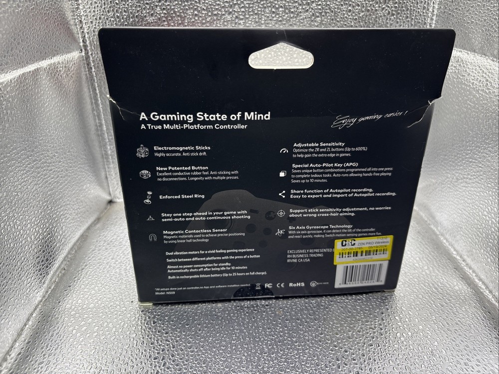 Zen Pro Wireless Controller - for Nintendo Switch - White - NS09