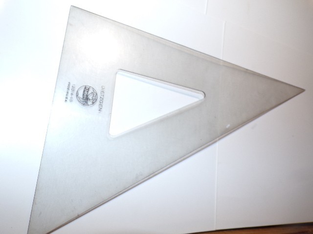 Koh-I-Noor Rapidograph Adjustable Triangle-Template-(2) Drafting Triangles