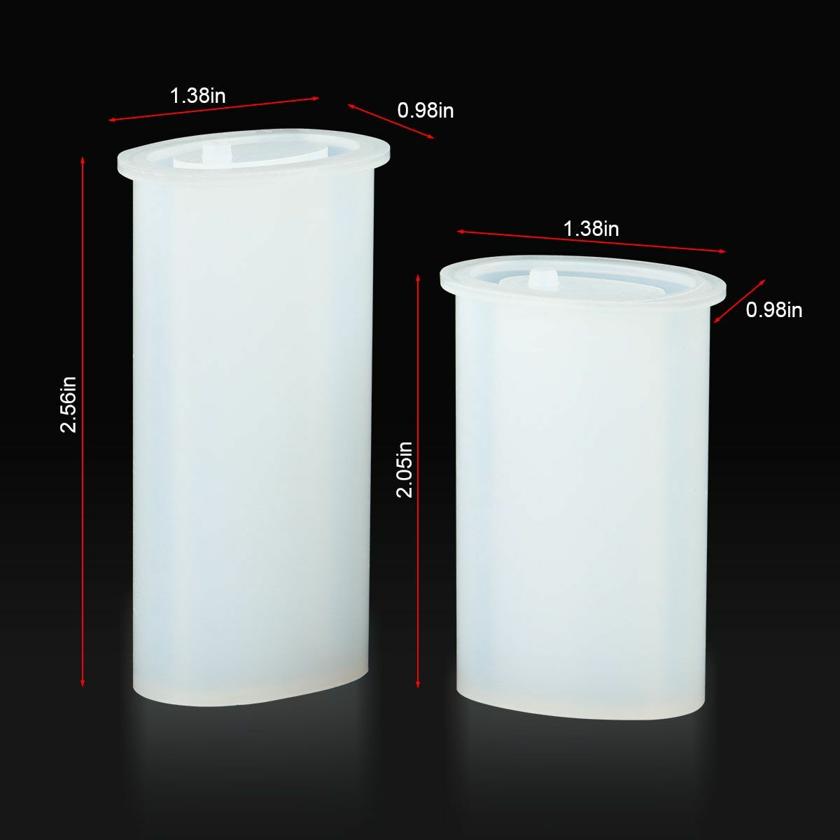 4pc Silicone Epoxy Resin Mold Lighter Cover Making Tool Mould Handmade DIY Craft