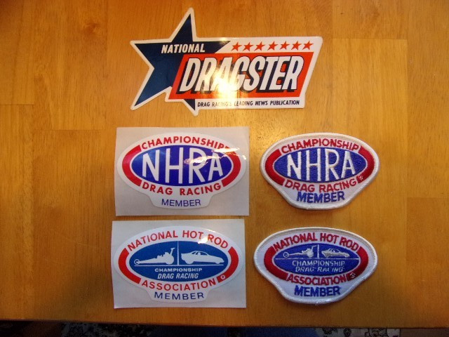 VINTAGE NHRA PATCHES AND STICKERS