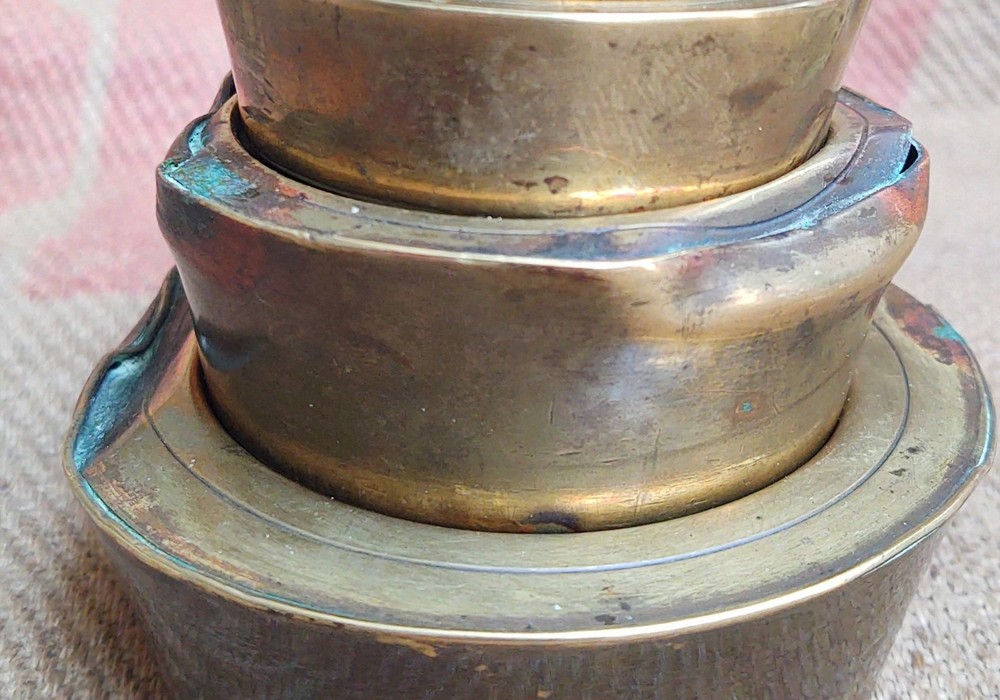 Large Unusual Antique Postal Scale Weights