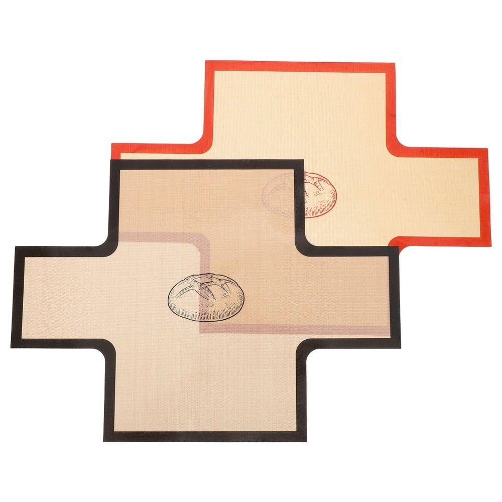 2 PCS High Temperature Resistant Silicone Baking Mat Cookie Bread