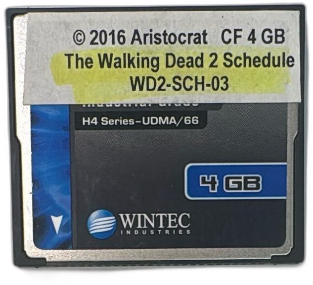 Wintec 4GB CompactFlash Card Aristocrat Walking Dead 2 Schedule 2016