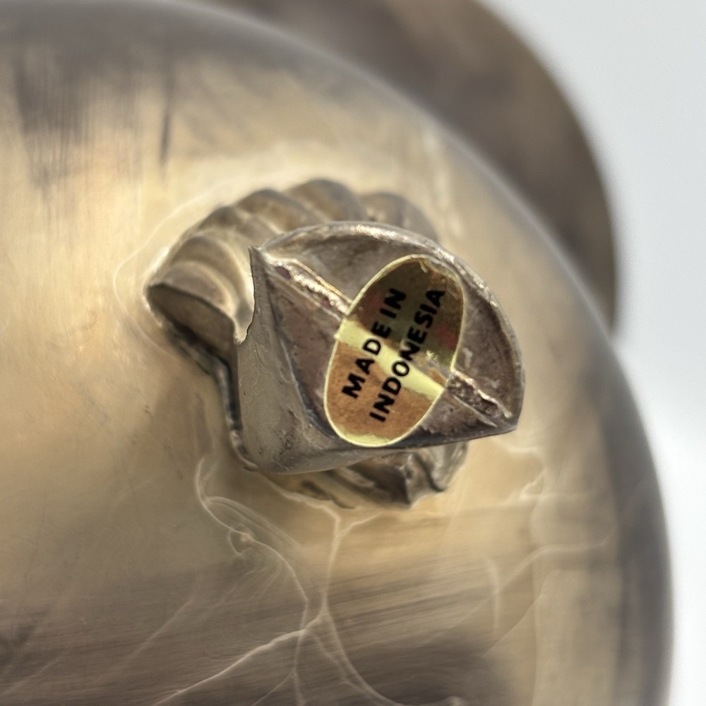 VTG E.P. Brass Silverplated Pitcher With Ice Catcher