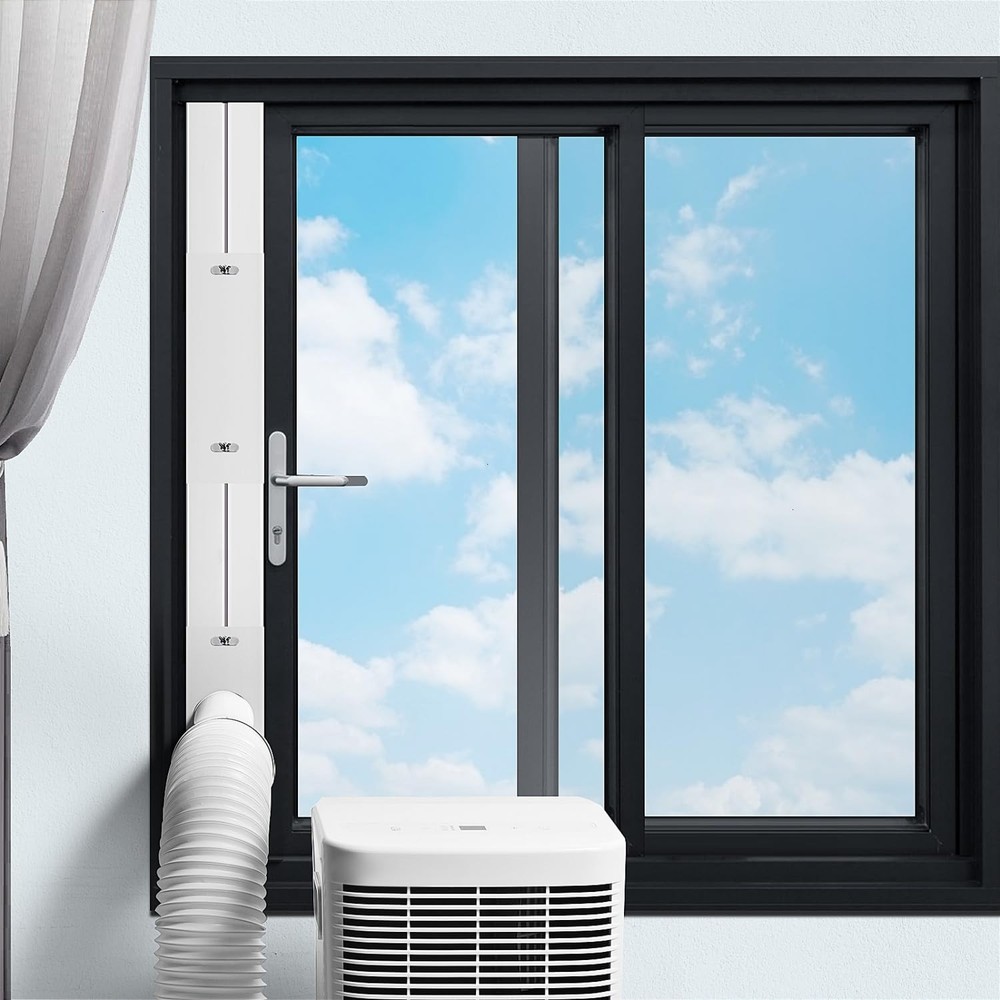 Portable Air Conditioner Window Kit with Coupler Adjustable Window Seal for A...