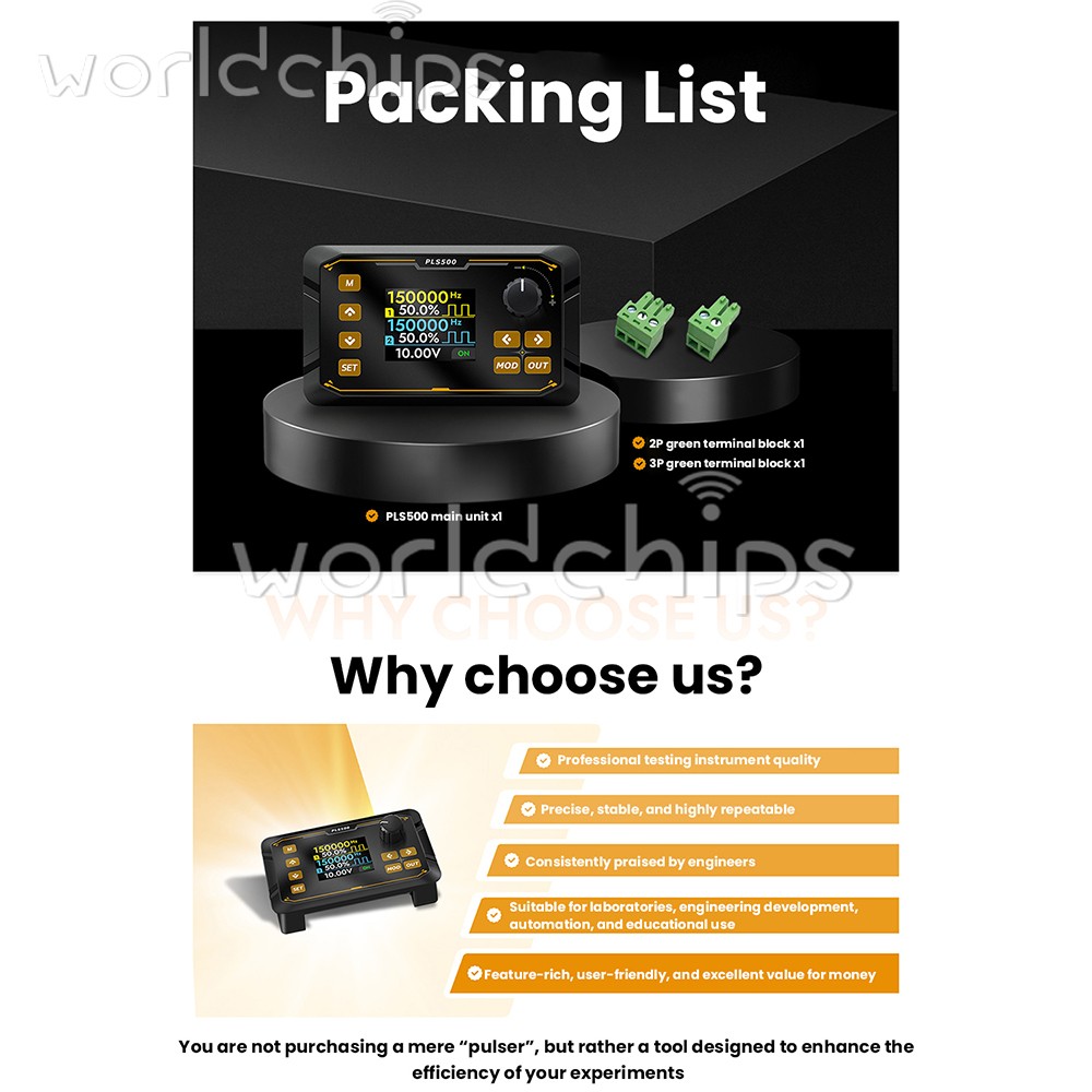 Signal Generator Module 2CH Adjustable Dead zone PWM Pulse Frequency Duty Cycle