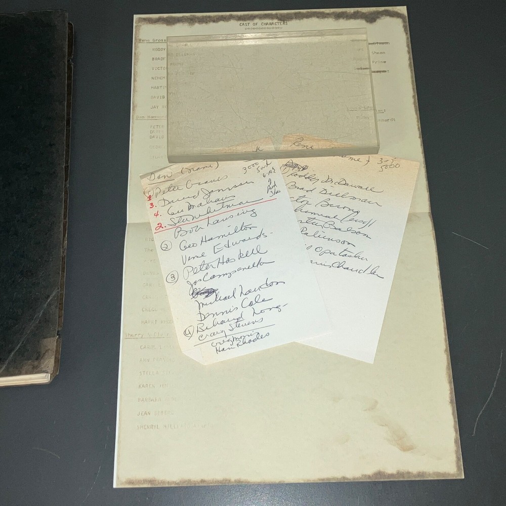 SEVENTH VICTIM (c1970s) Unmade Action-Exploitation w/Casting Notes + COA!