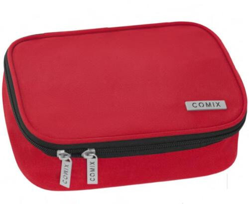 COMIX EMPTY RED MONOCHROME MAXI ORGANIZED RECTANGULAR CASE