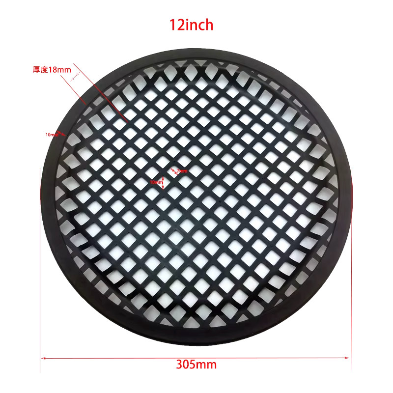 2 Pack 12" Metal Subwoofer/Speaker Waffle Grill Cover w/ Clips
