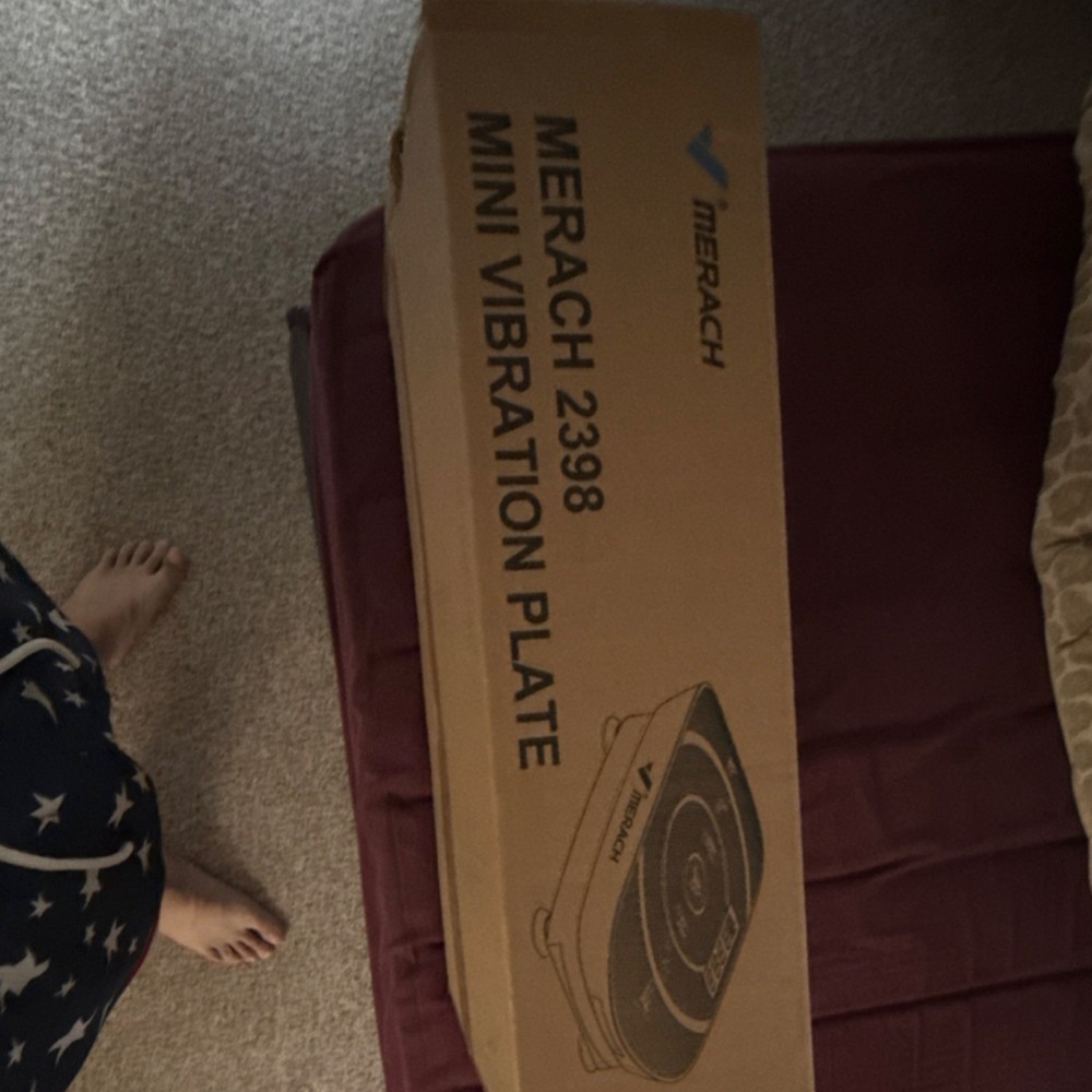 Merach 2398 Mini Vibration Plate Remote Control LCD White/Gray