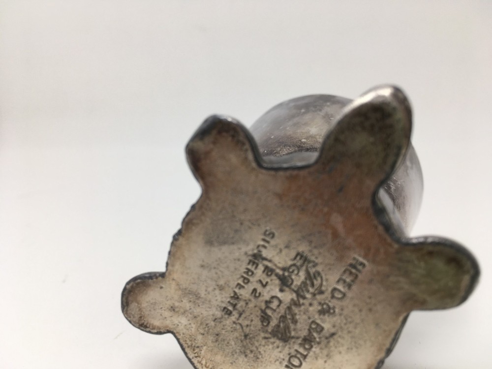Vintage Reed & Barton Silver Plate Egg Cup - Turtle #272