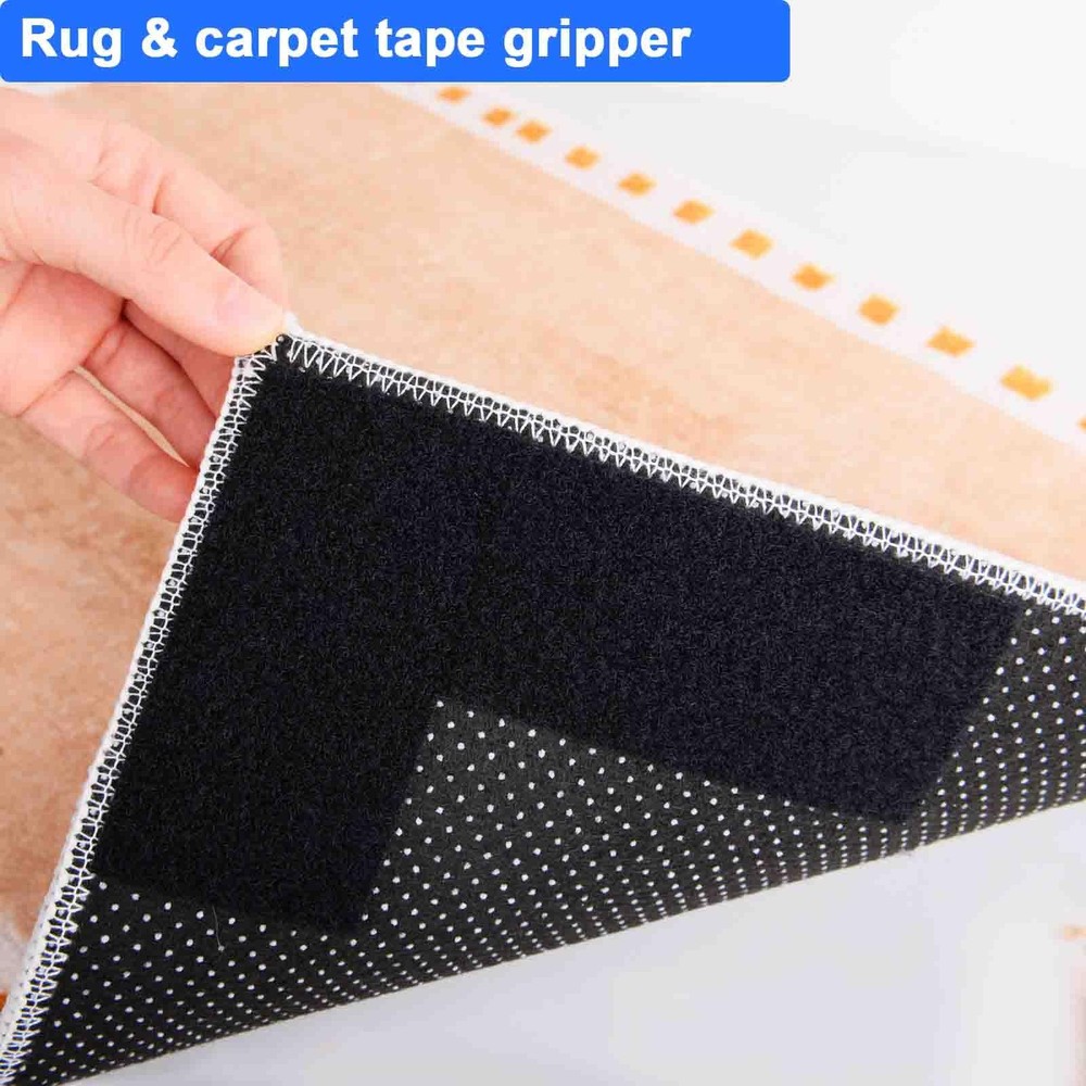 Hook and Loop Tape 1in x 20ft, Slef Adhesive Interlocking Strip, Mounting Tap...