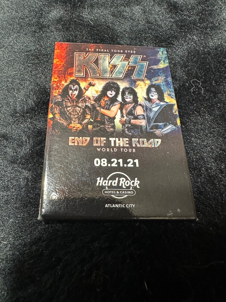 Kiss End Of The Road Tour Hard Rock Atlantic City Employee Pin