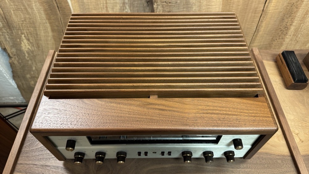 The Fisher 500c Solid Walnut Custom Cabinet