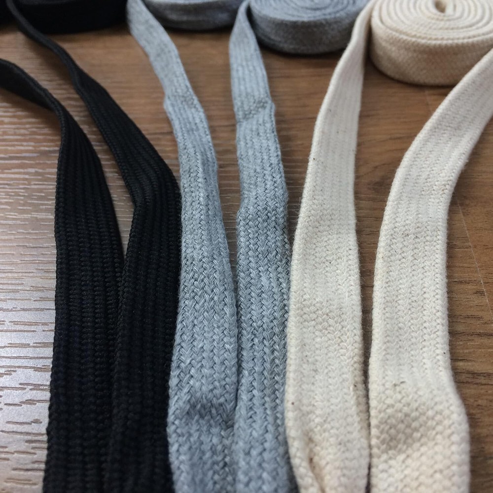 4 Pcs Hoodie Drawstring Replacement 14mm x 51" Flat Drawstrings Color Beige-Grey
