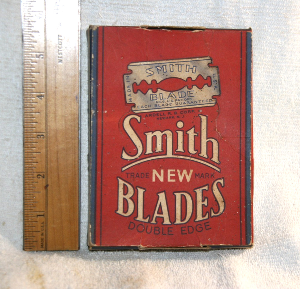 1940'S SMITH RAZOR BLADE STORE DISPLAY-20 PACK