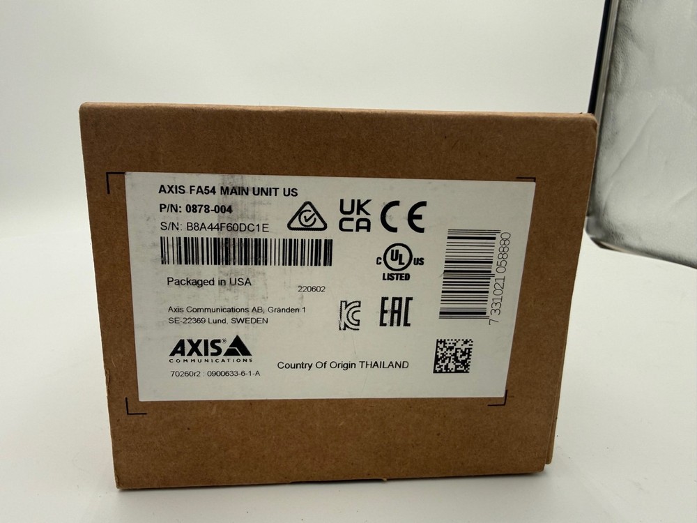 Axis FA54 Main Unit 0878-004 Camera Sensor 4 Channel (New Open Box)