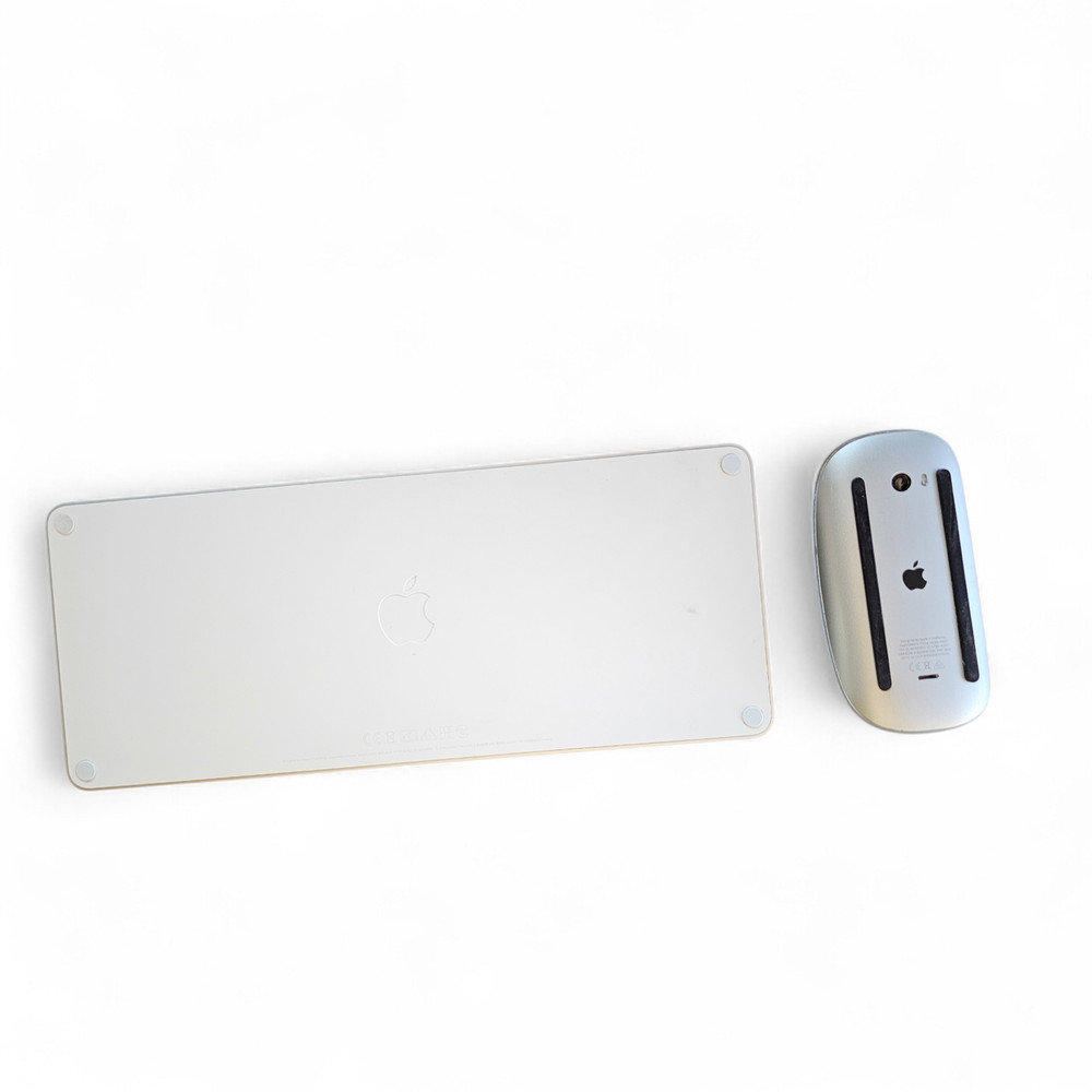 Apple Magic Keyboard A2450 & Magic Mouse 2 A1657 Bundle Silver White - Mint