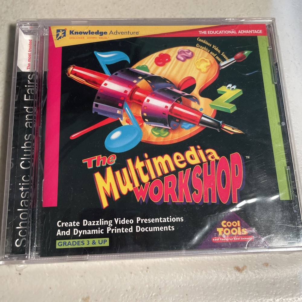 The Multimedia Workshop Knowledge Adventure Scholastic PC CD-ROM for Windows 95