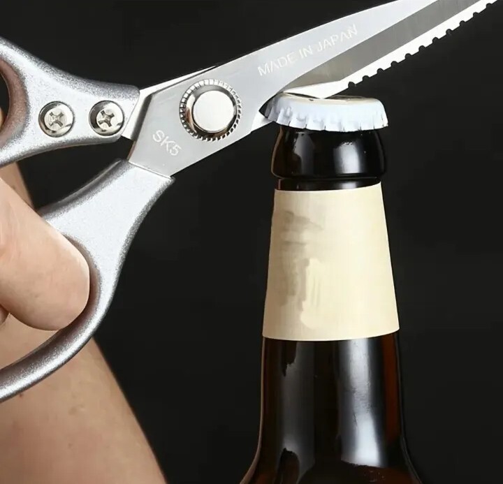 1 Heavy Duty Kitchen Scissors Stainless Steel Shears Multi Purpose Ultra Sharp