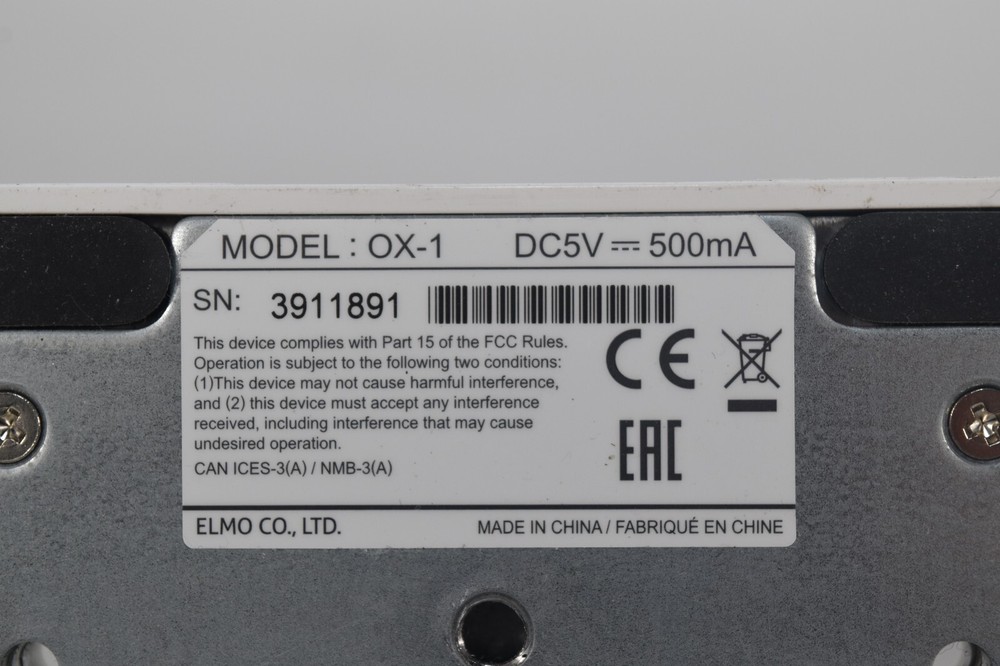 Elmo OX-1 Visual Presenter Document Camera