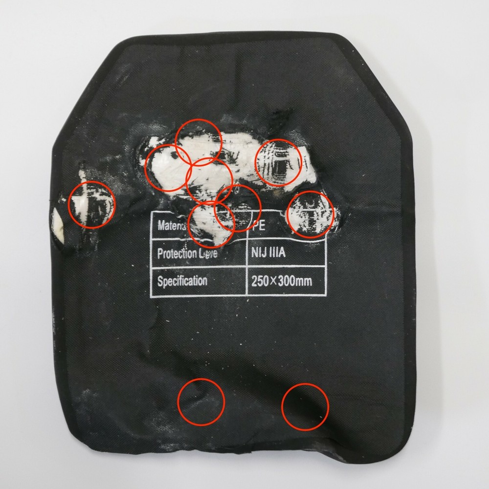 Level IIIA 3A, bulletproof, hard backpack panel 10x12" - lab tested & video