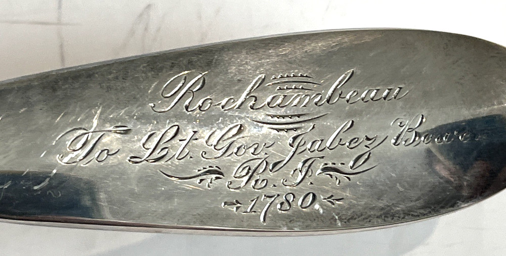 GORHAM - GENERAL de ROCHAMBEAU Revolutionary Era 12" SILVERPLATE SERVING Spoon