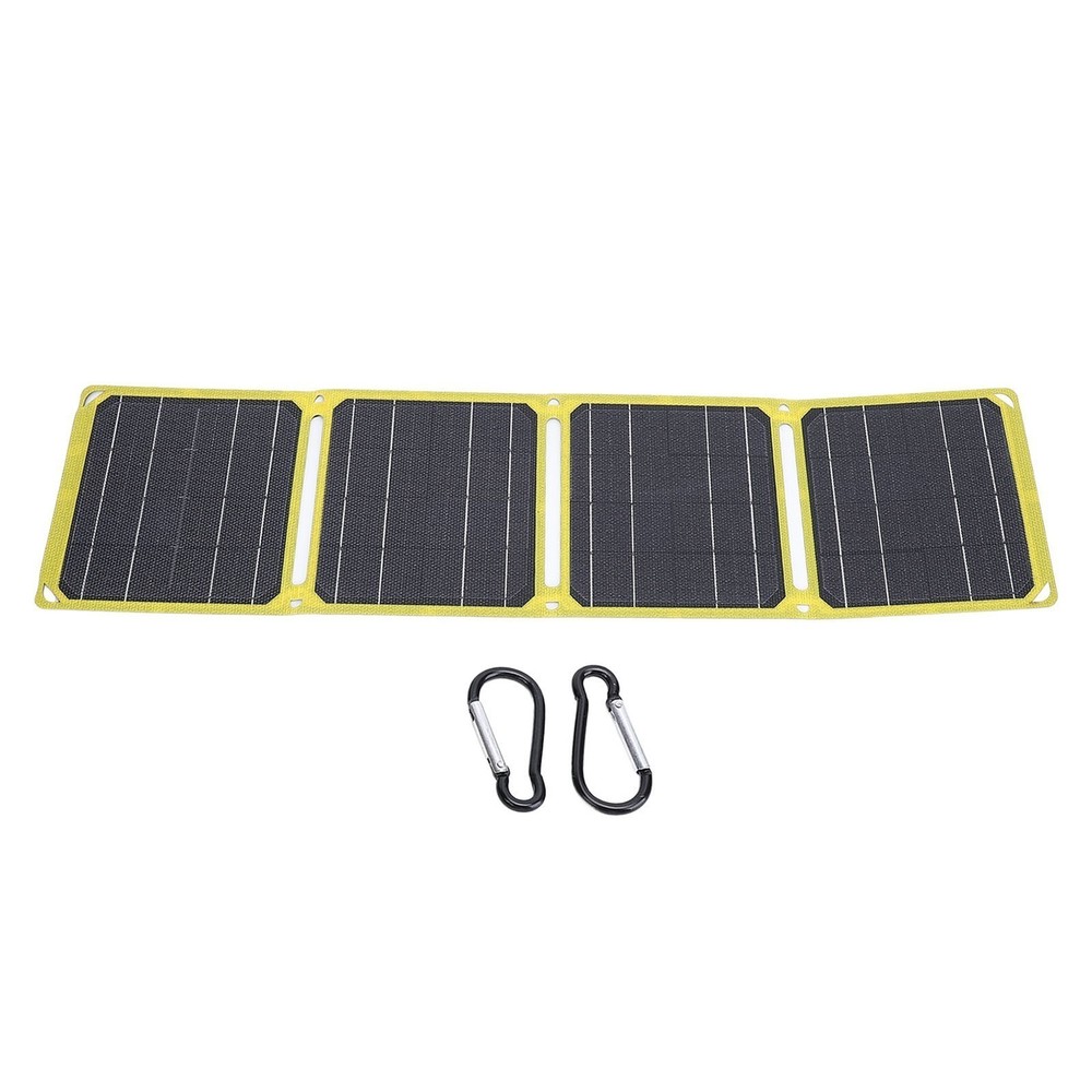 40W Foldable Solar Panel ETFE Monocrystalline Silicon Waterproof USB Type C DC