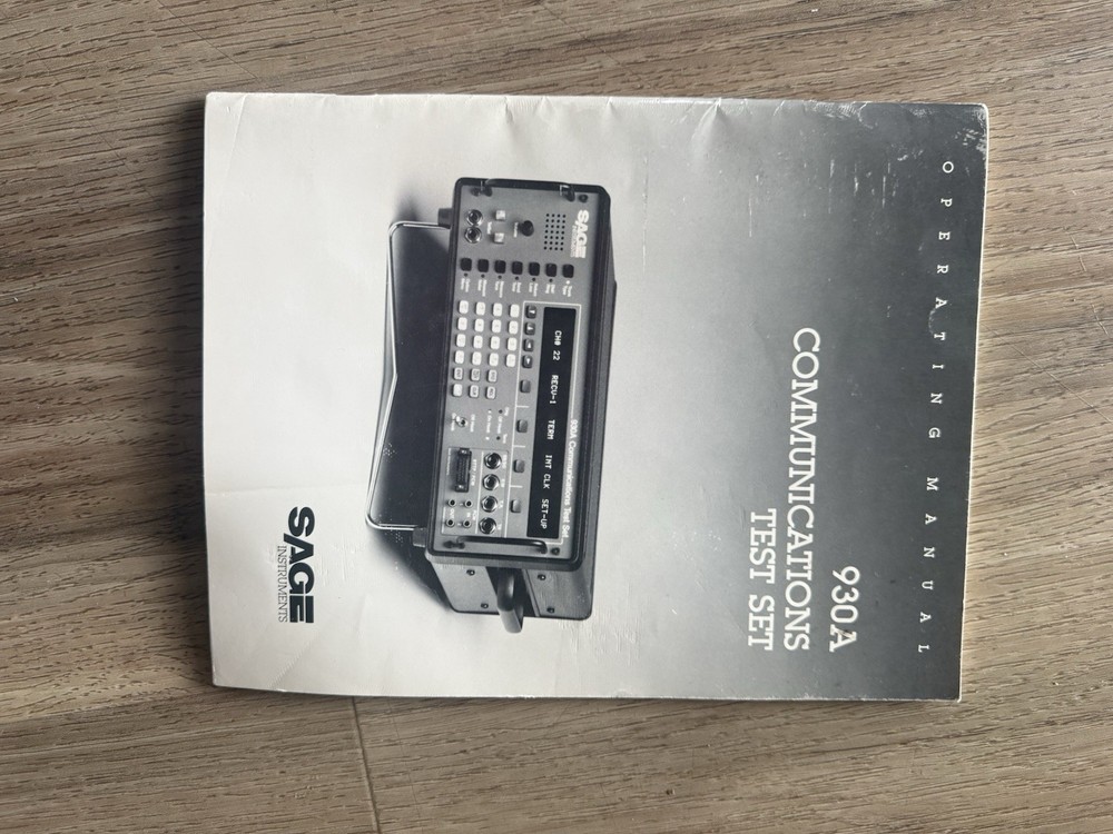 SAGE Instruments 930A communitions test set