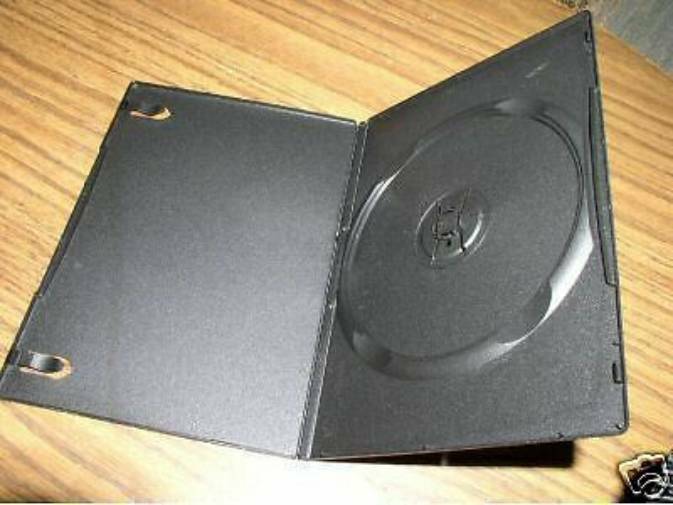 1000 PCS NEW SLIM 7MM SINGLE DVD CASE, BLACK -  PSD14
