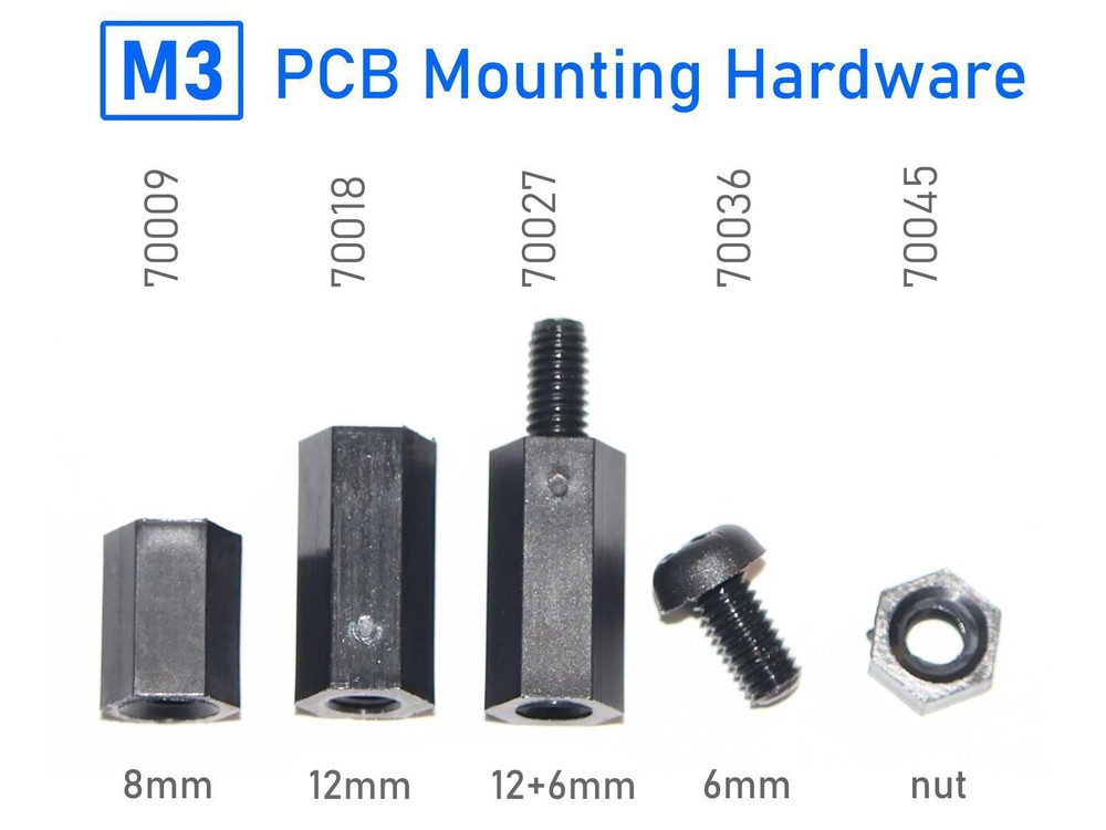 10 pcs. M3 Screw 6mm - Plastic Mounting Hardware