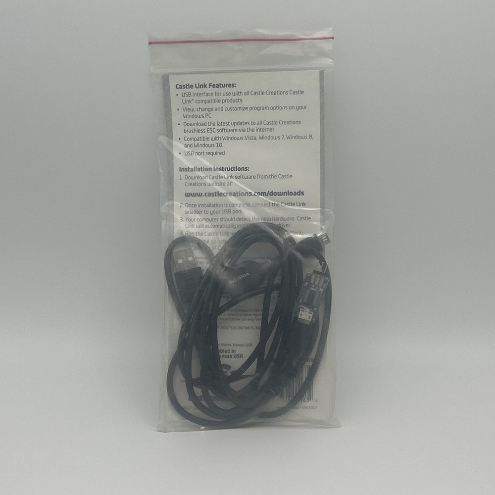 Castle Creations Castle Link V3 USB Programmer Adapter Kit Device & Cable OEM