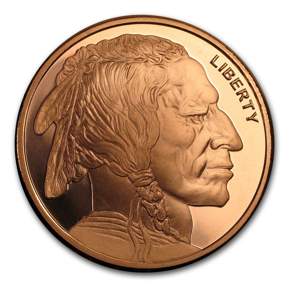 2 oz Copper Round - Buffalo